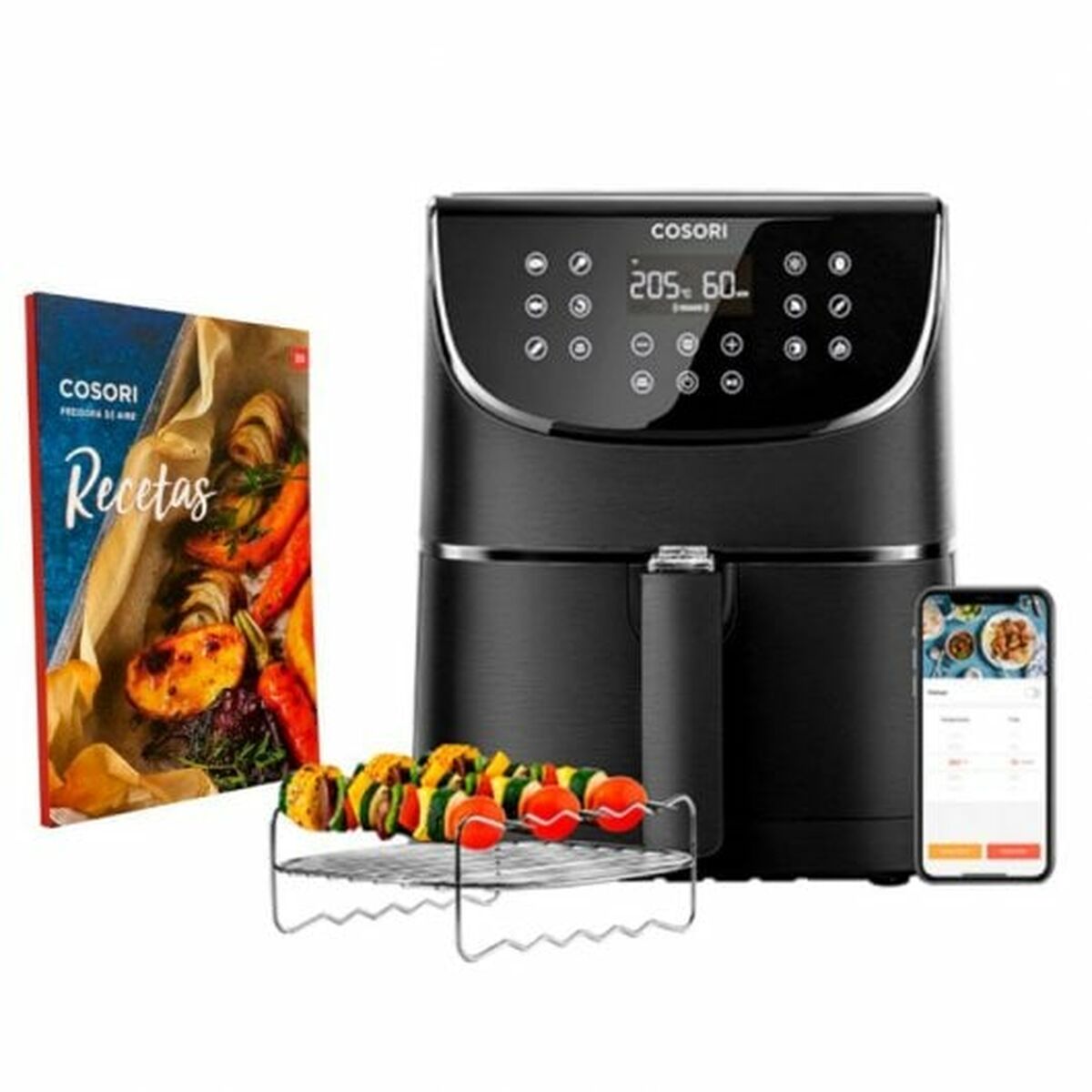 No-Oil Fryer Cosori Smart Chef Edition 1700 W Black 5,5 L