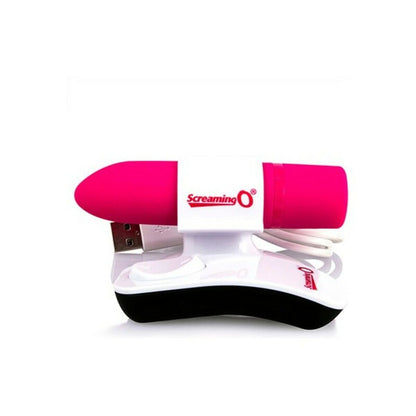 Positive Pink Vibrating Bullet with Remote Control The Screaming O