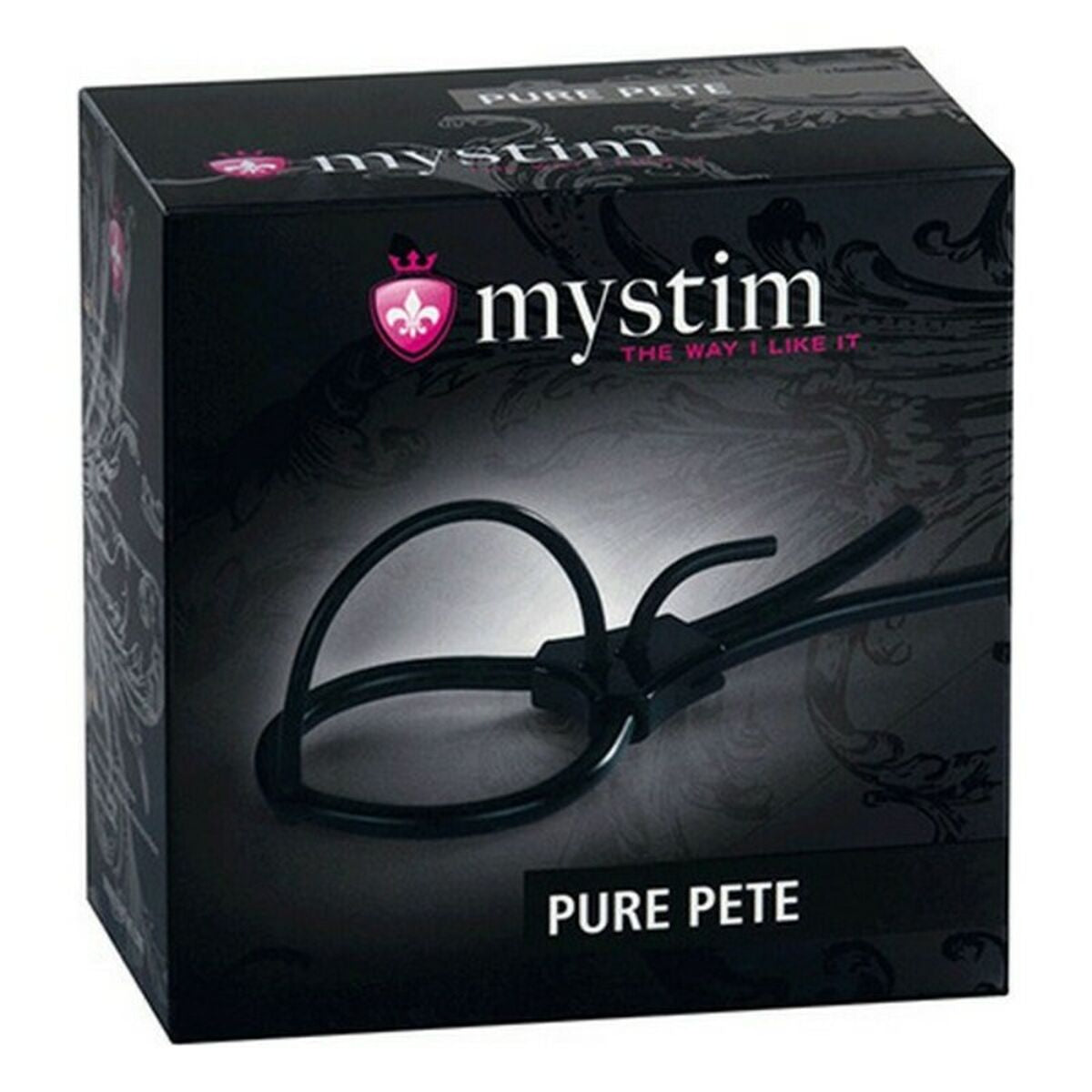 Plunging Pete Corona Strap Mystim Pure Pete Black