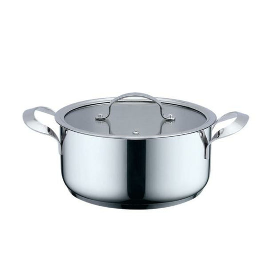 Casserole with lid Haeger Grey Ø 24 cm