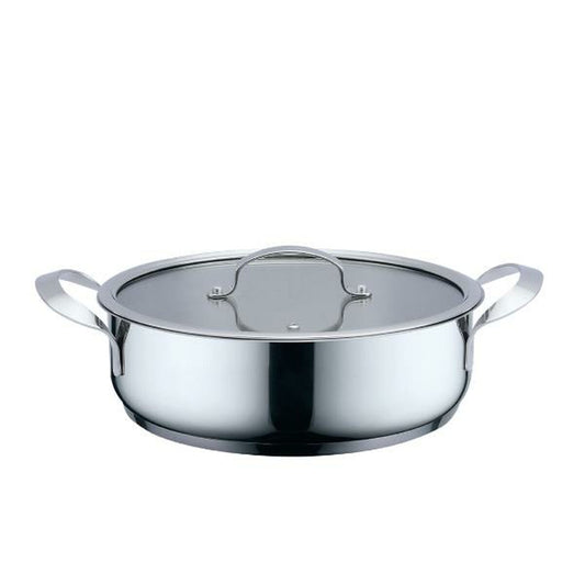 Casserole with lid Haeger Grey Ø 24 cm