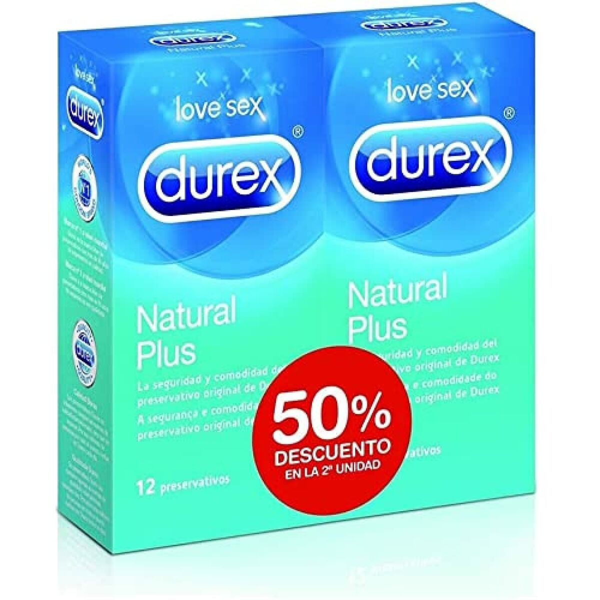 Condoms Durex Natural Plus 24 Units