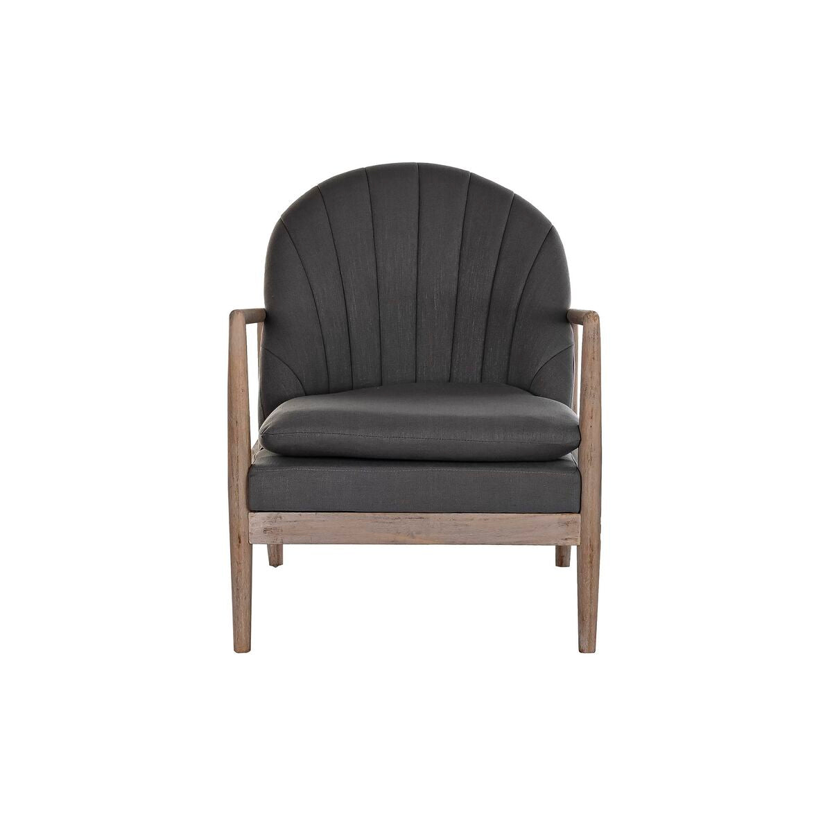 Armchair DKD Home Decor Dark grey Fir Plastic 68 x 69 x 89 cm 67 x 70 x 89 cm