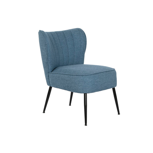 Armchair DKD Home Decor Blue Metal 55 x 64 x 72,5 cm