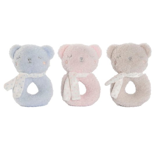 Rattle Cuddly Toy Home ESPRIT 12 x 7 x 17 cm (3 Units)