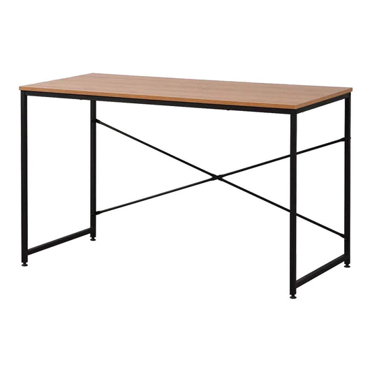 Desk EDM 75195 Black Wood Metal 120 x 60 x 74 cm