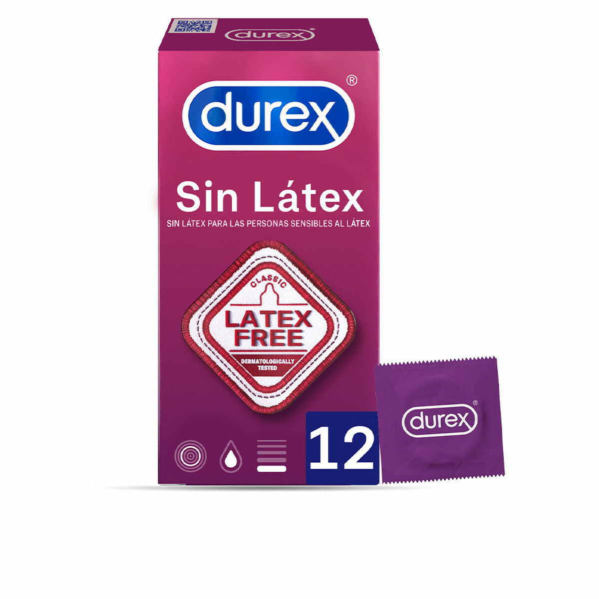 Latex-Free Condoms Durex Sin Latex 12 Units