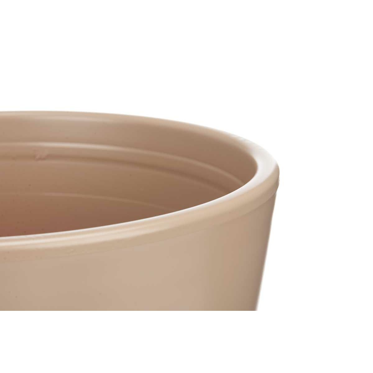 Set of pots 2 Pieces Ø 22 cm Ø 28 cm Beige Clay