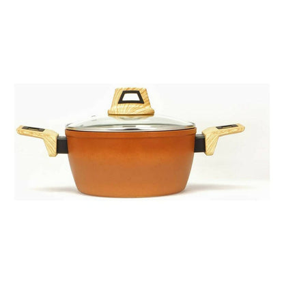 Casserole with lid Amercook Terracotta (Ø 28 cm)