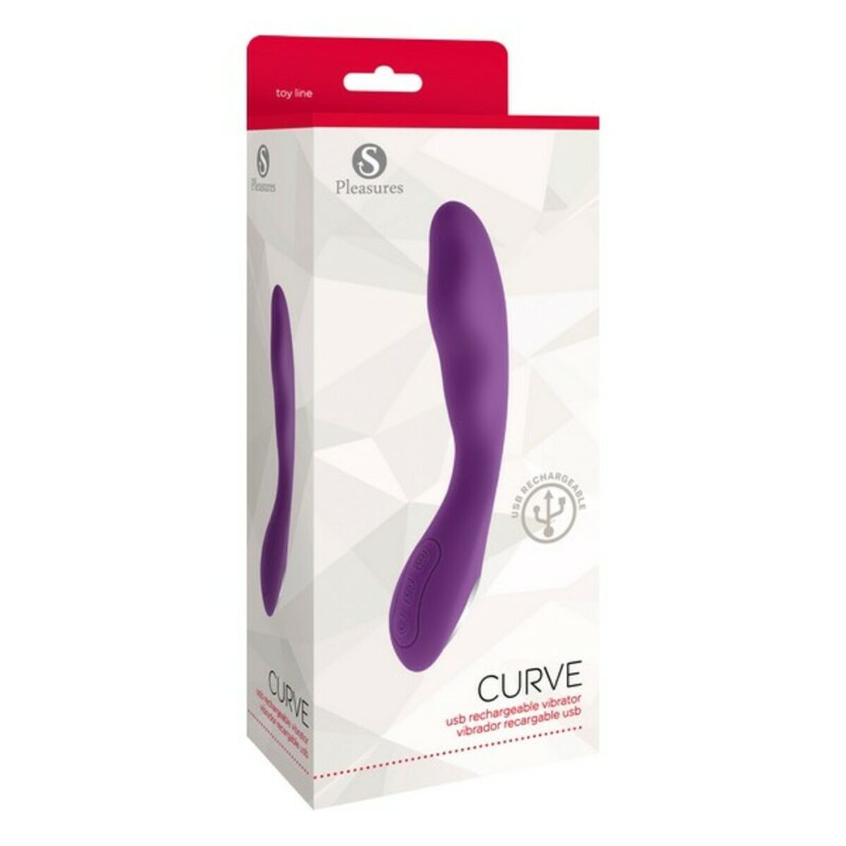 G-Spot Vibrator S Pleasures Curve Lilac