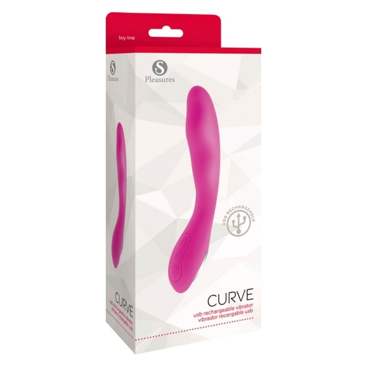 G-Spot Vibrator S Pleasures Curve Pink