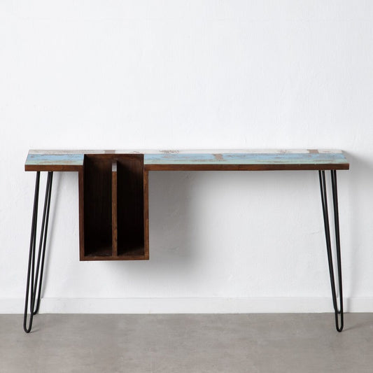 Desk 140 x 35 x 77 cm Metal Wood