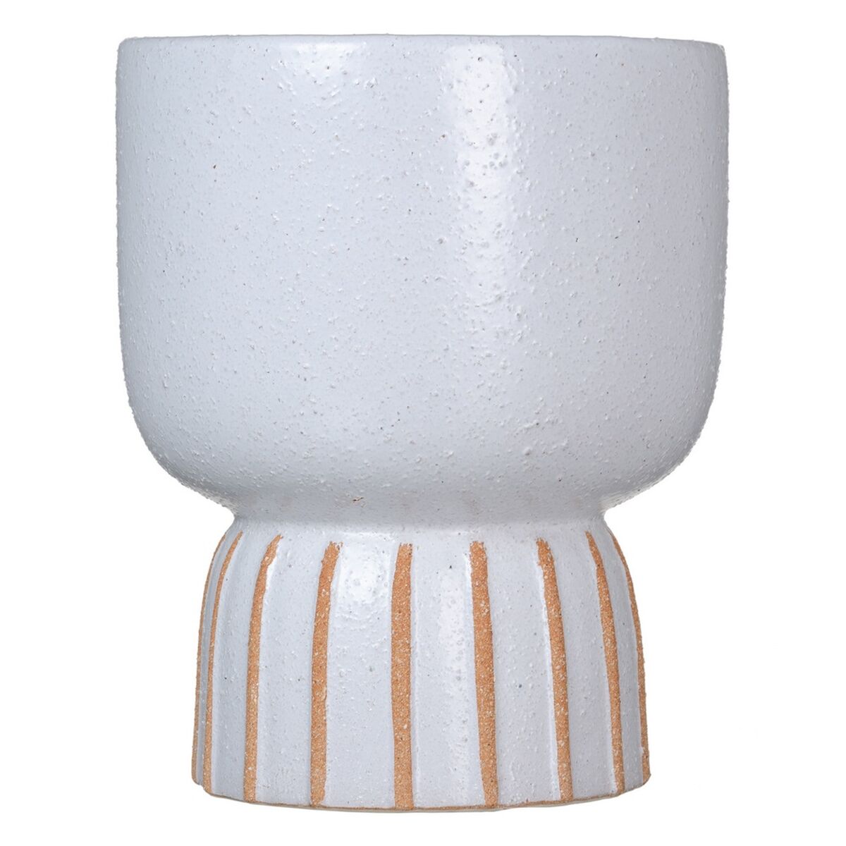 Planter 19,5 x 19,5 x 24 cm Ceramic White