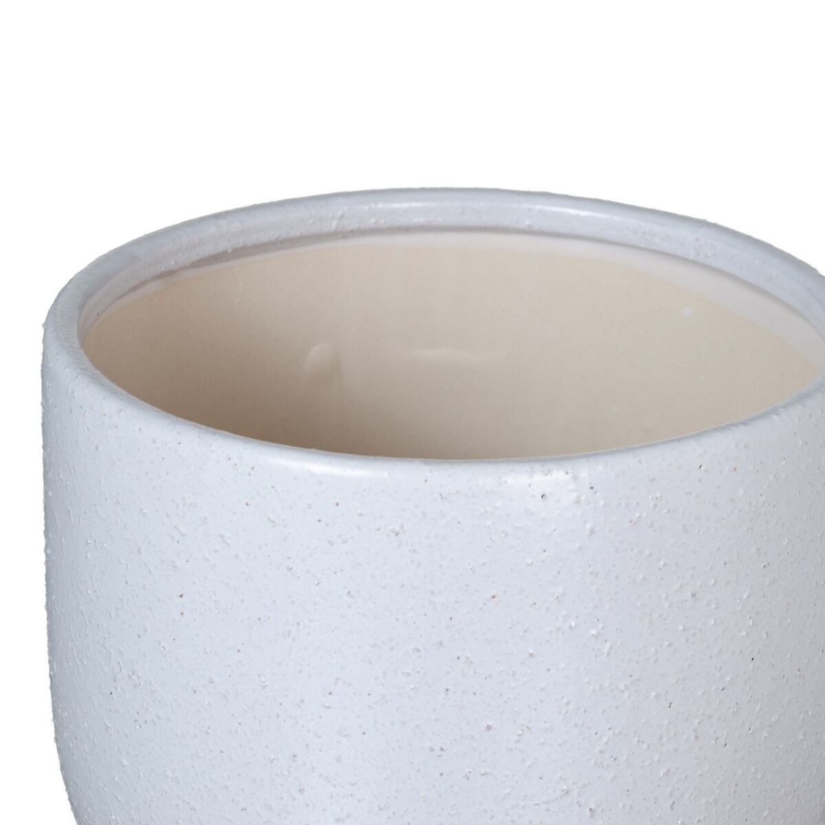 Planter 19,5 x 19,5 x 24 cm Ceramic White