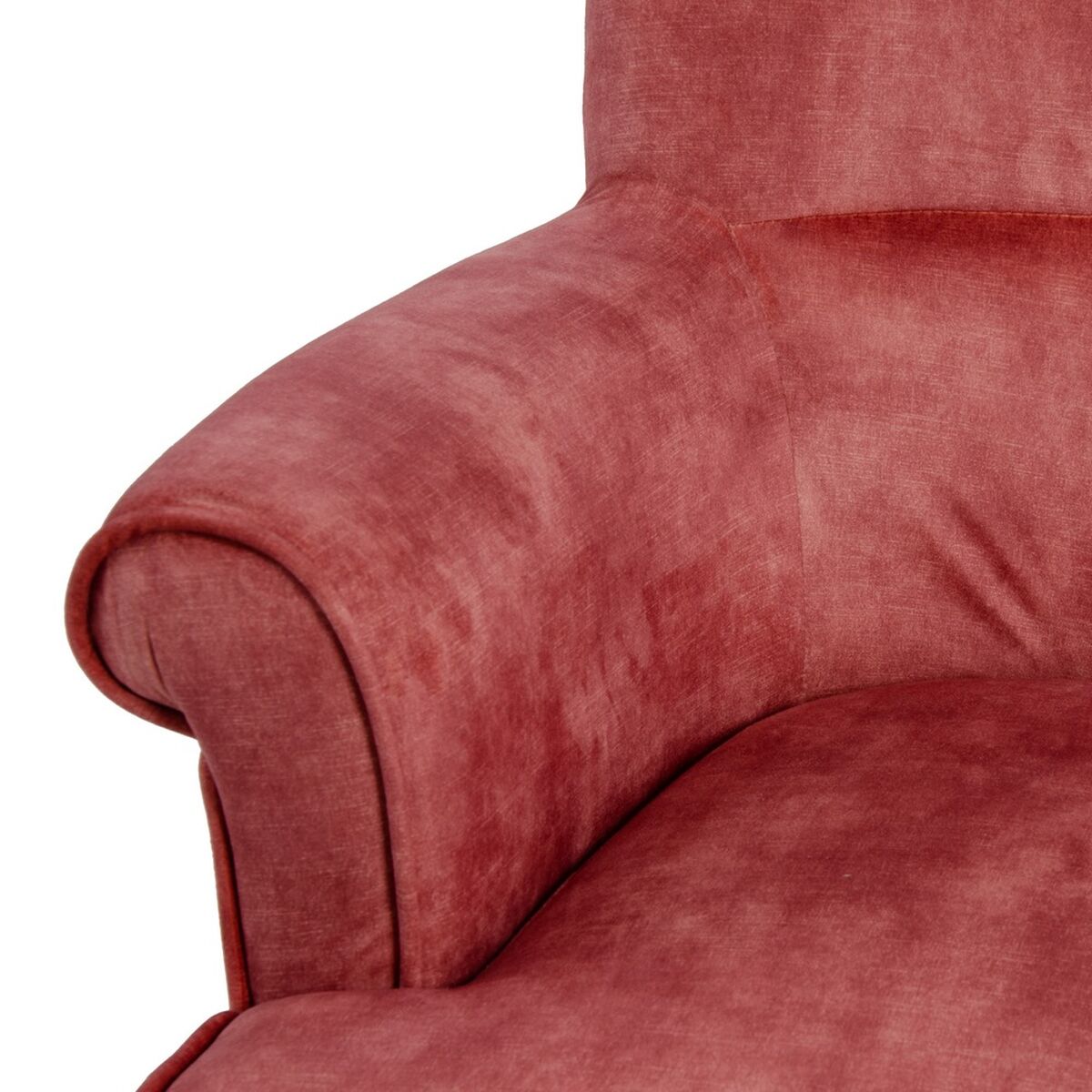 Armchair 77 x 64 x 88 cm Synthetic Fabric Wood Dark Red