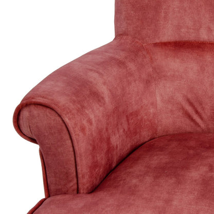 Armchair 77 x 64 x 88 cm Synthetic Fabric Wood Dark Red