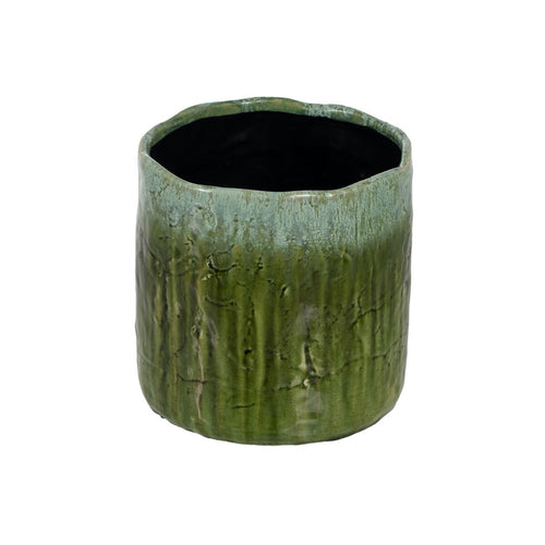 Planter Green Ceramic Ø 23 cm 23 x 23 x 23 cm