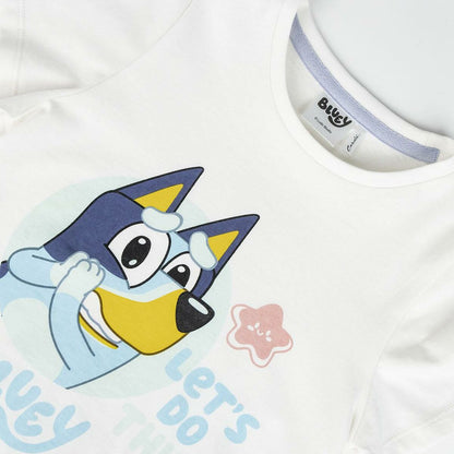 Child's Short Sleeve T-Shirt Bluey White