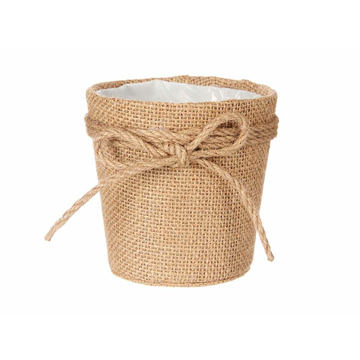 Planter Lasso Brown Rope Plastic 11 x 10,5 x 11 cm (24 Units)