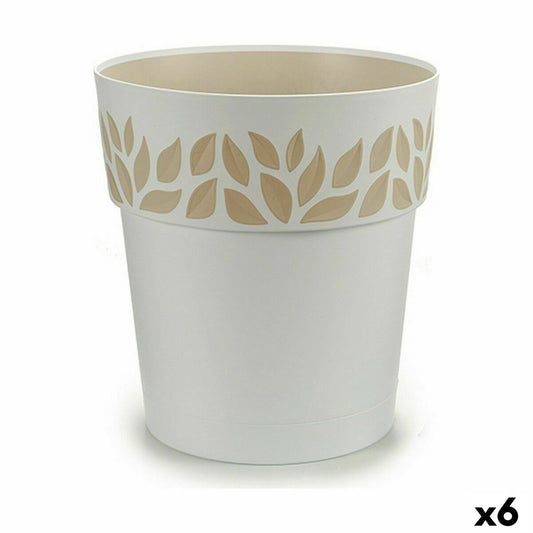 Self-watering flowerpot Stefanplast Cloe White Plastic 29 x 29 x 29 cm (6 Units)