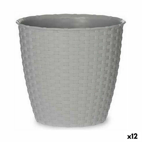 Planter Stefanplast Grey Plastic 19 x 17,5 x 19 cm (12 Units)