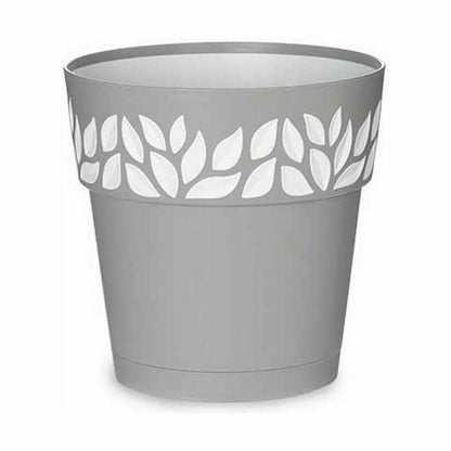 Self-watering flowerpot Stefanplast Cloe Grey Plastic 19 x 19 x 19 cm (12 Units)