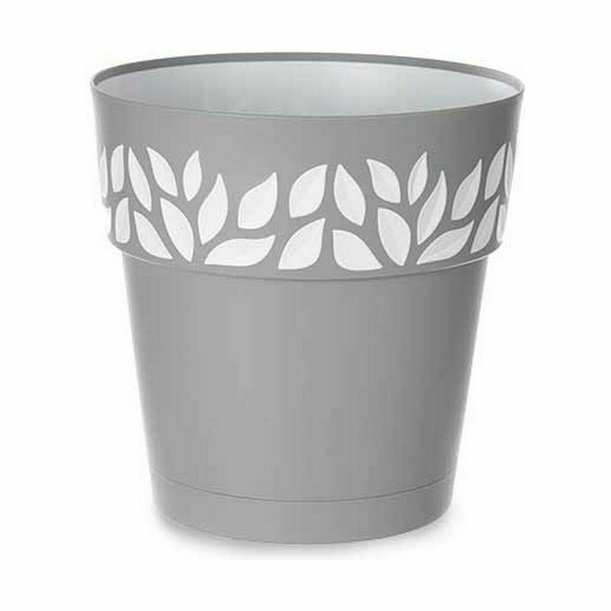 Self-watering flowerpot Stefanplast Cloe Grey Plastic 29 x 29 x 29 cm (6 Units)