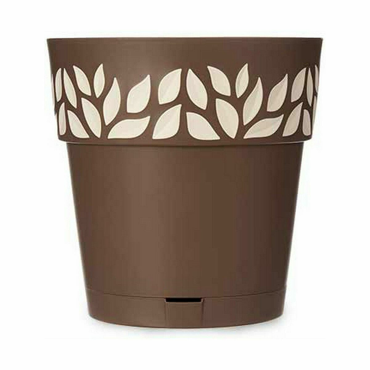 Self-watering flowerpot Stefanplast Cloe Brown Plastic 29 x 29 x 29 cm (6 Units)