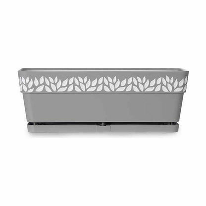 Self-watering planter Stefanplast Cloe Grey Plastic 49,5 x 17 x 19 cm (12 Units)