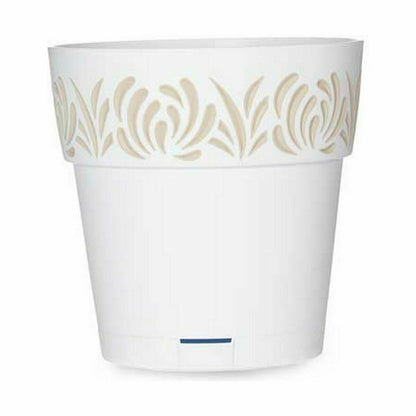 Self-watering flowerpot Stefanplast Gaia White Plastic 19 x 19 x 19 cm (12 Units)