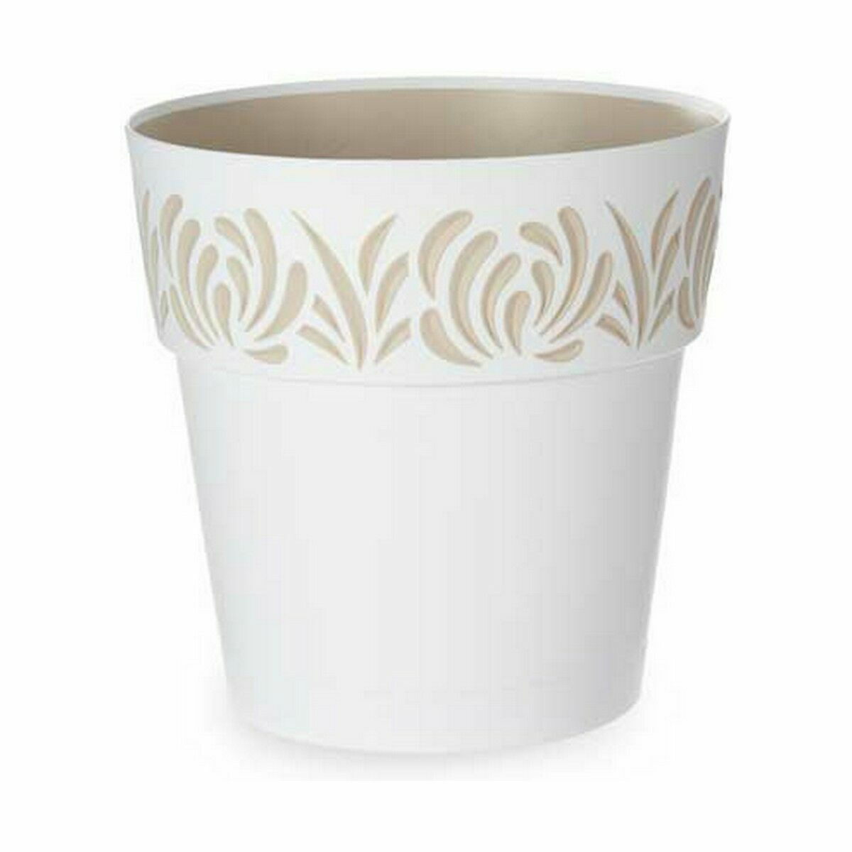 Self-watering flowerpot Stefanplast Gaia White Plastic 29 x 29 x 29 cm (6 Units)