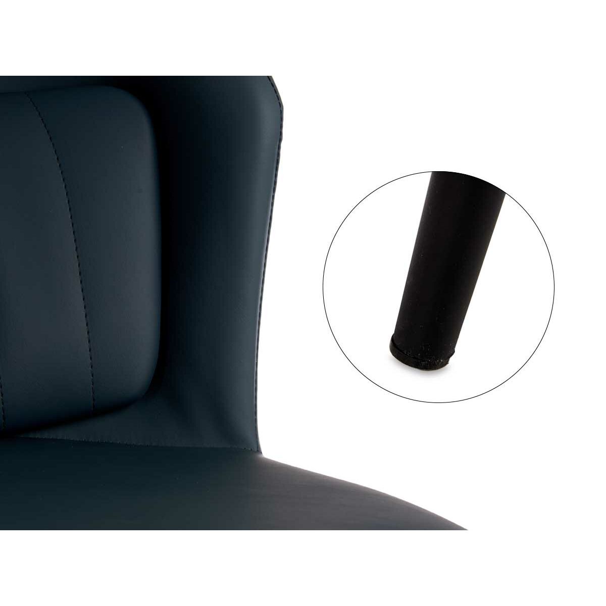 Armchair Circular Blue Black Steel 51 x 83,5 x 54 cm (2 Units)