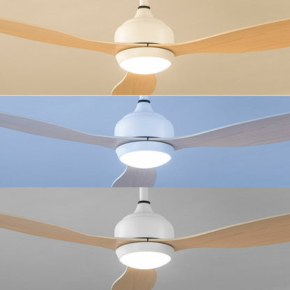 LED Ceiling Fan with 3 ABS Blades Wuled InnovaGoods Wood 36 W