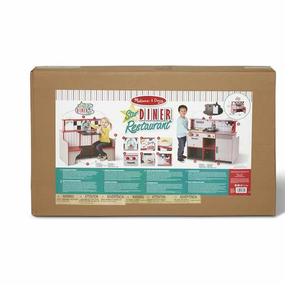 Toy kitchen Melissa & Doug Restaurant 108 x 66 x 18 cm - YOKE FINDS 🇮🇪 IE 