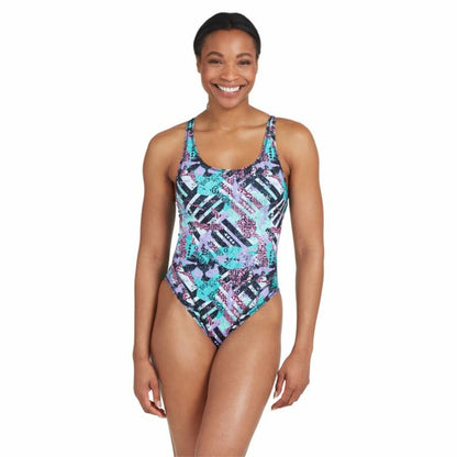 Women’s Bathing Costume Zoggs Master Back Aquamarine