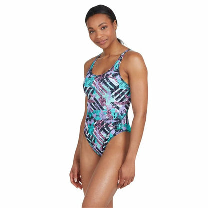 Women’s Bathing Costume Zoggs Master Back Aquamarine