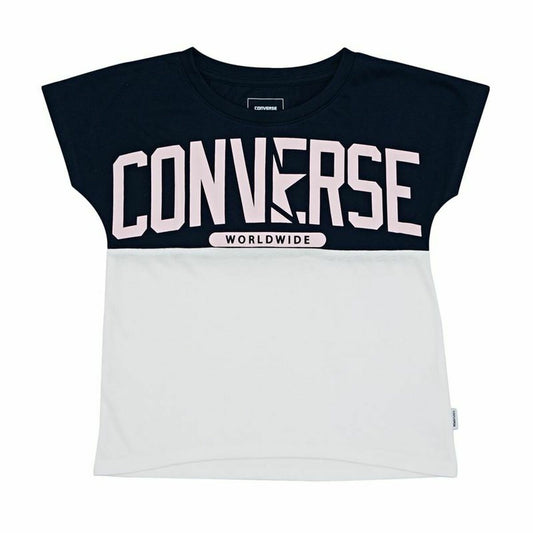 Child's Short Sleeve T-Shirt Converse Worldwide Dark blue - Yokefinds Ireland