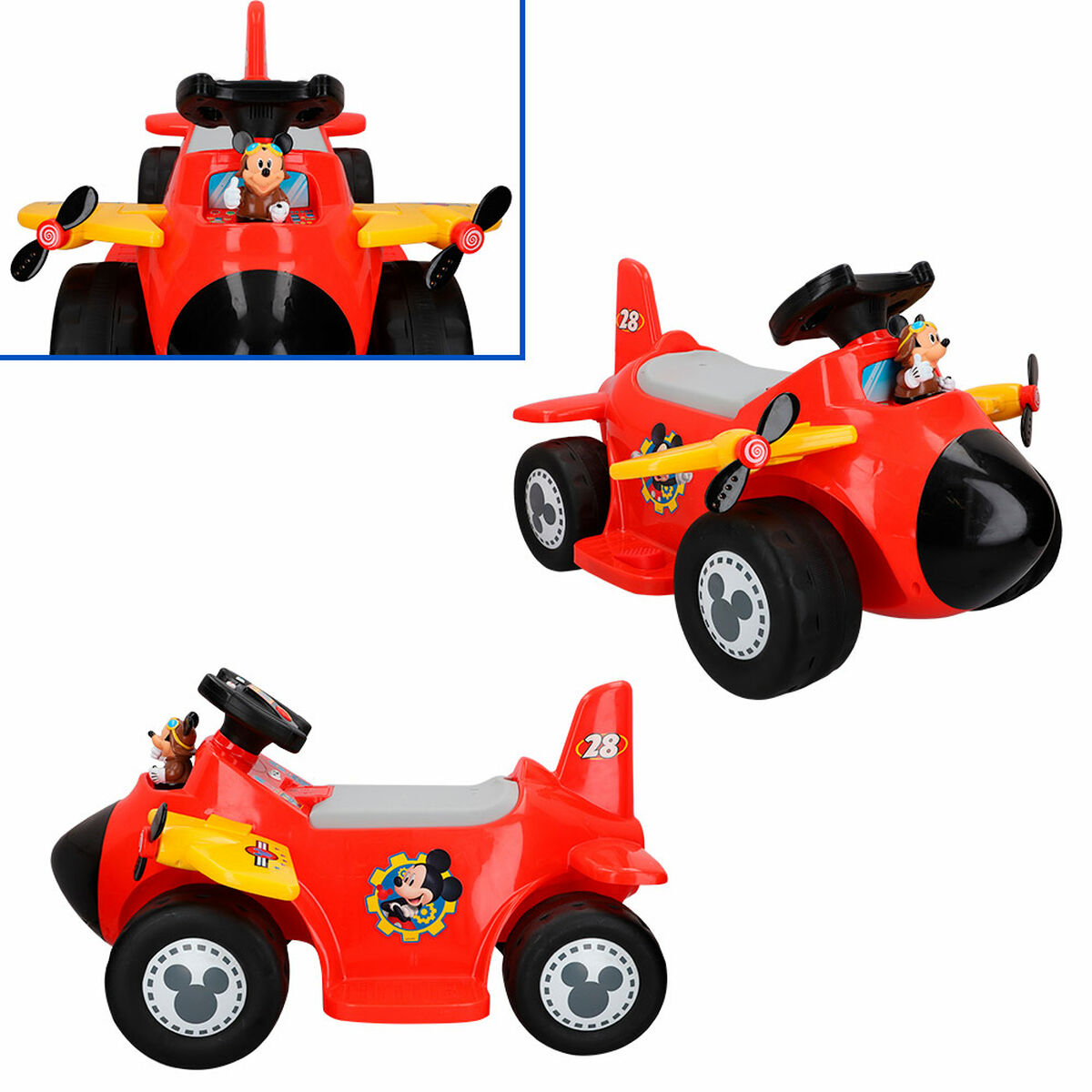 Children's Electric Car Mickey Mouse Battery Little Plane 6 V - Yokefinds Ireland