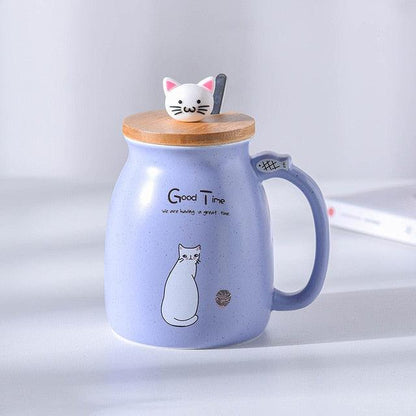 450ml Ceramics Cat Mug - yokefinds.ie