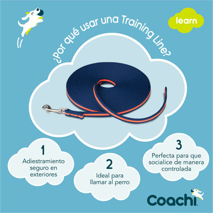 Dog Lead Coachi Training Blue 10m