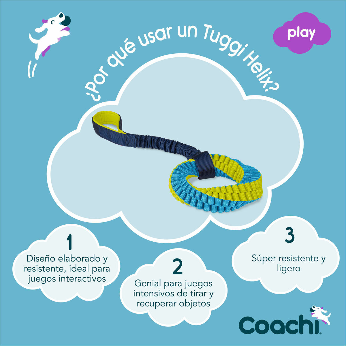 Training toy Coachi TUGGI HELIX Blue