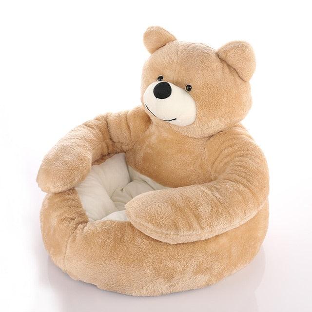 Super Soft Pet Bed Winter Warm Cute Bear Hug Cat Sleeping Mat Plush Large Puppy Dogs Cushion Sofa Comfort Pet Supplies - yokefinds.ie