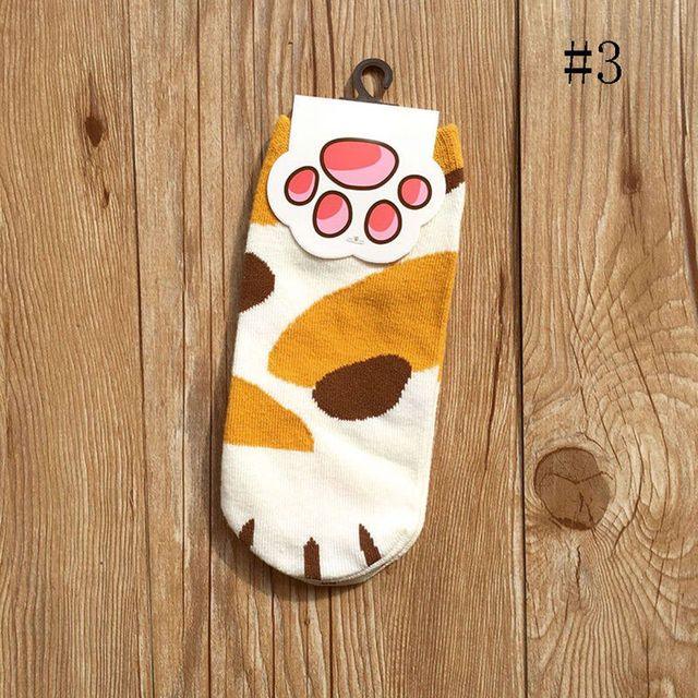 Cartoon Cute Cats Paw Socks - yokefinds.ie