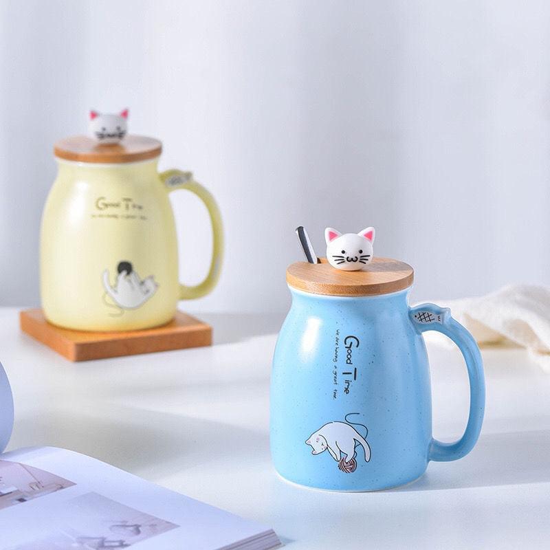 450ml Ceramics Cat Mug - yokefinds.ie