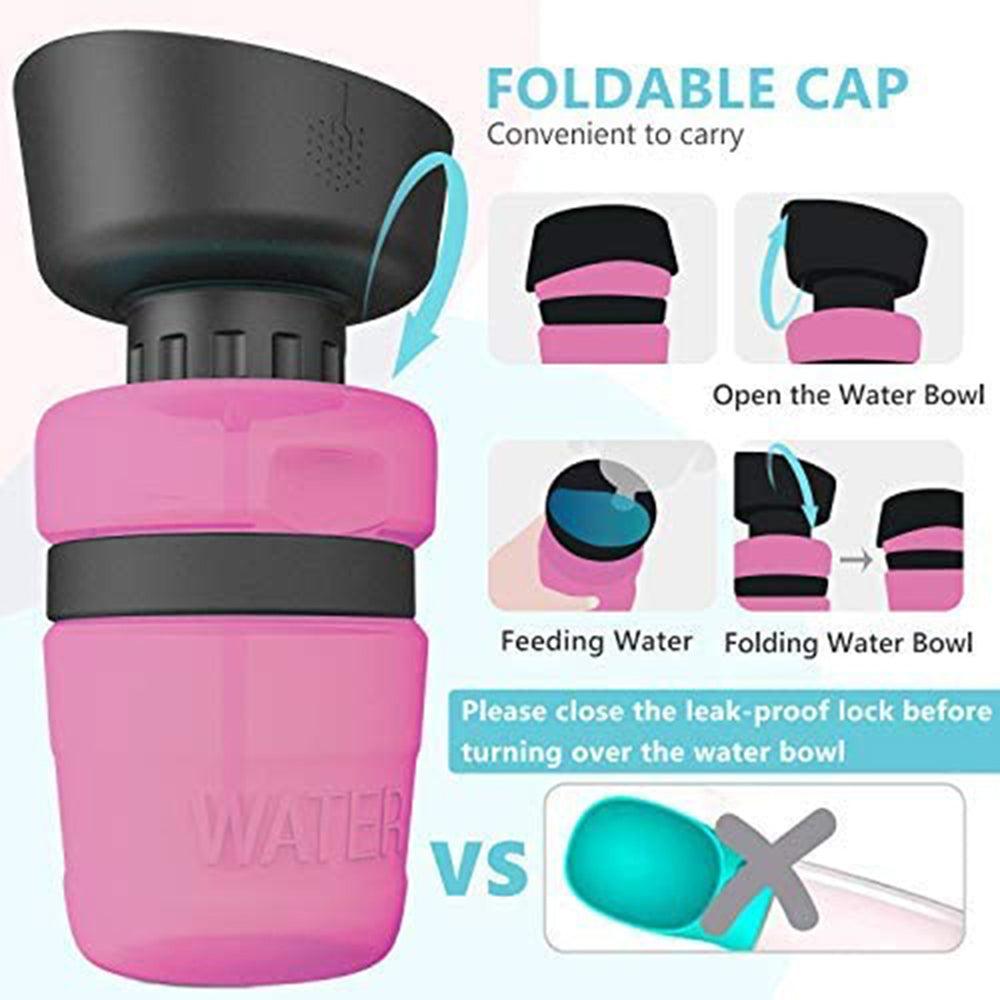 Portable BPA Free Foldable Dog Water Bottle - yokefinds.ie