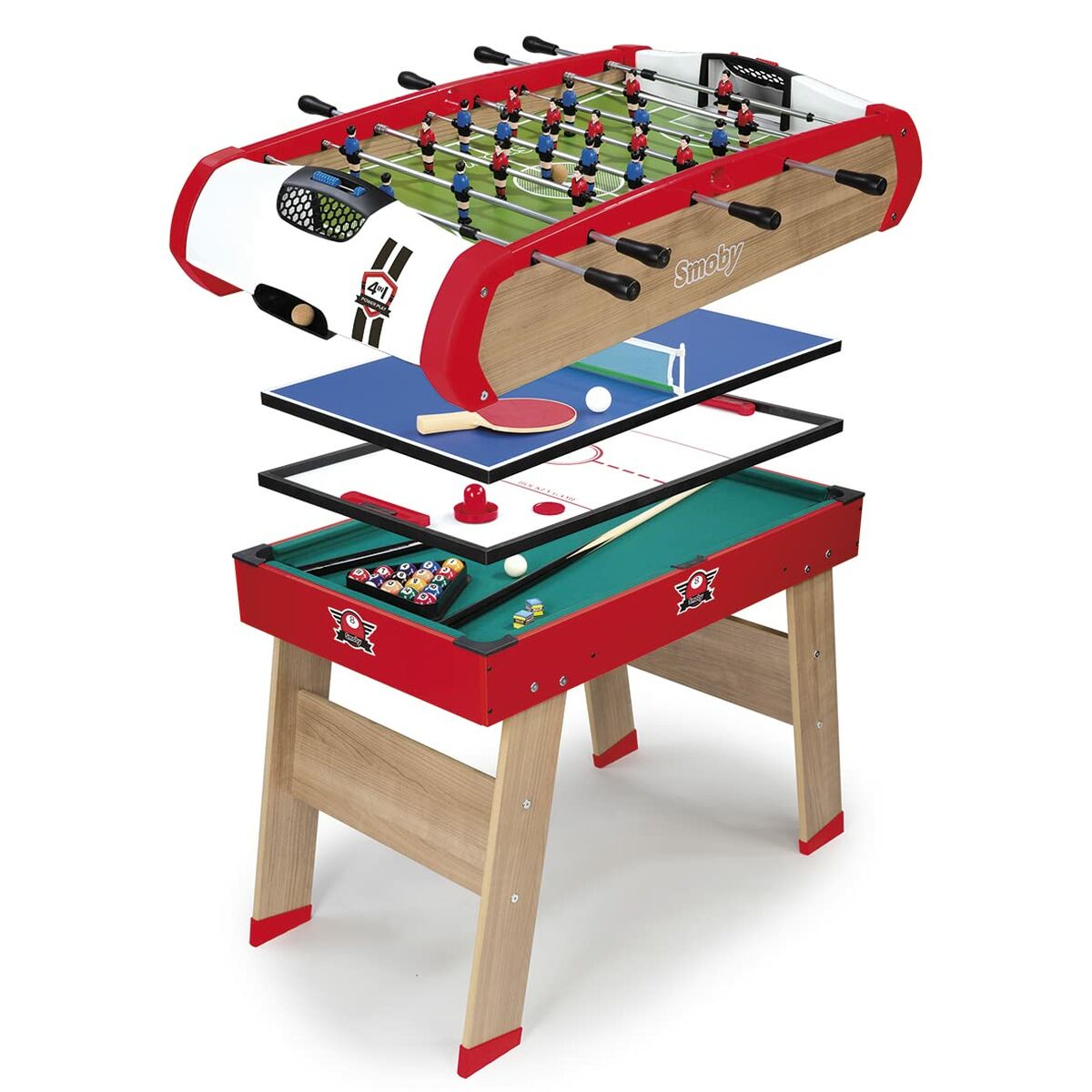 Table football Smoby Powerplay 4-in-1 87 x 120 x 90 cm