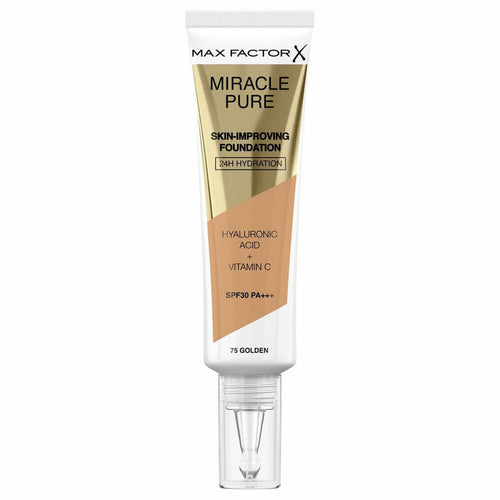 Liquid Make Up Base Max Factor Miracle Pure 75-golden SPF 30 (30 ml)