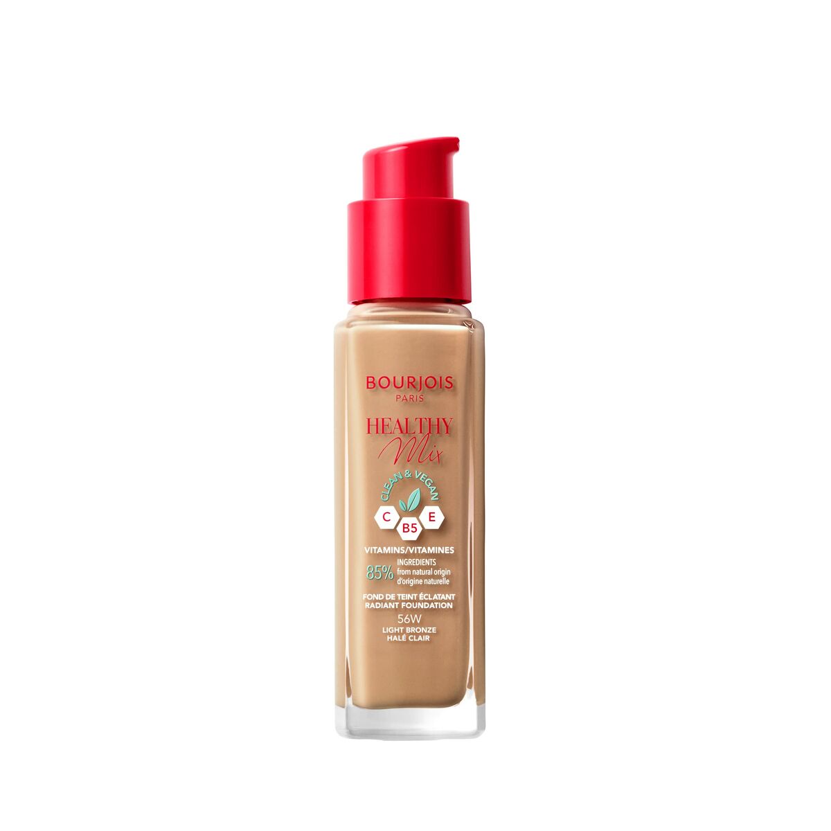 Liquid Make Up Base Bourjois Healthy Mix 56-light bronze (30 ml)