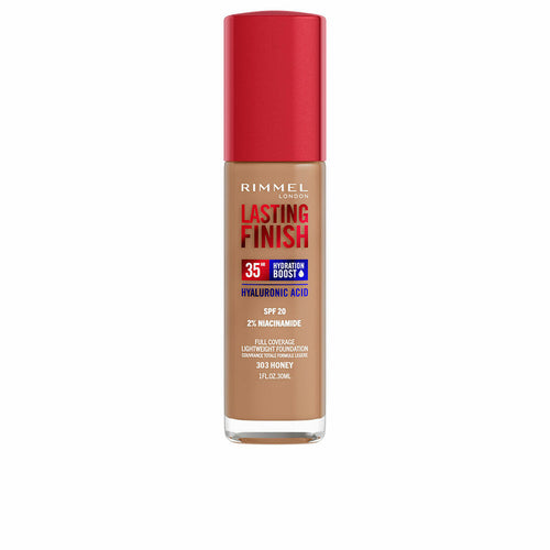 Liquid Make Up Base Rimmel London Lasting Finish Nº 303 Honey Spf 20 30 ml