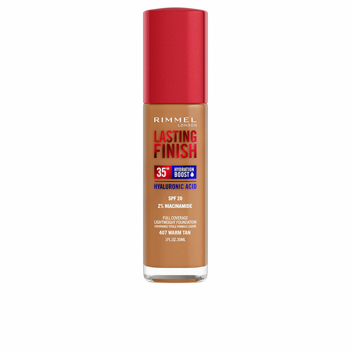 Crème Make-up Base Rimmel London Lasting Finish Nº 407 Warm Tan Spf 20 30 ml